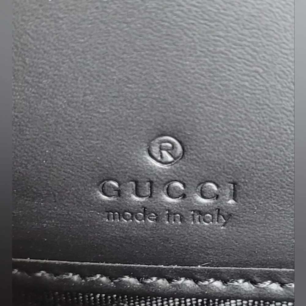 SOLD!!!Gucci Bestiary Black GG Coated Canvas Bee Wallet - Picture 10 of 11